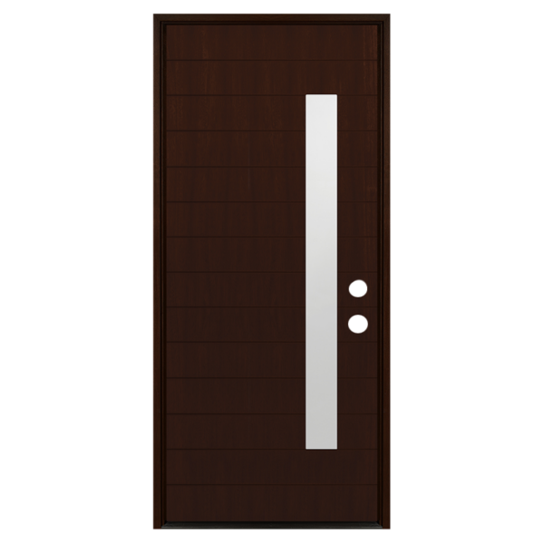 Contemporary 1-Lite Mahogany