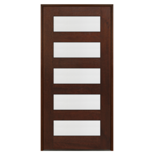 Contemporary 5-Lite Mahogany