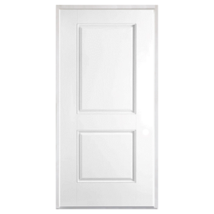 2-Panel Square Top Fiberglass Primed & Prehung Exterior Door