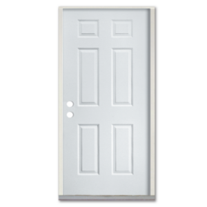 Fire-Rated 6-Panel Primed & Prehung Door