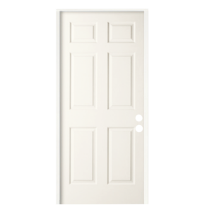 6-Panel Steel Primed & Prehung Exterior Door