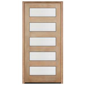 Contemporary 5-Lite Mahogany Unfinished