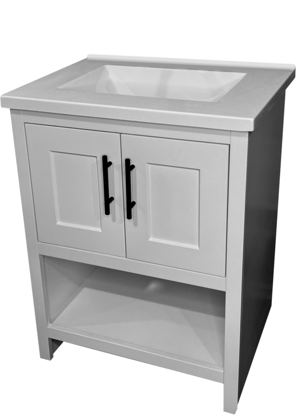 Royal Serenity Lux Gray 24 in. Bathroom Vanity Combo
