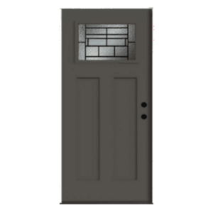 Nantucket 1-Lite Fiberglass Prefinished & Prehung Exterior Door