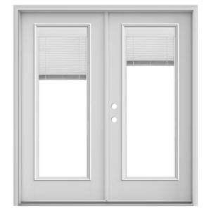 French 1-Light Patio Door with Blinds