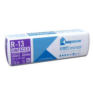Knauff Ecobatt R13 Unfaced Batts 3.5" X 15"x 93" 116.25 SQFT