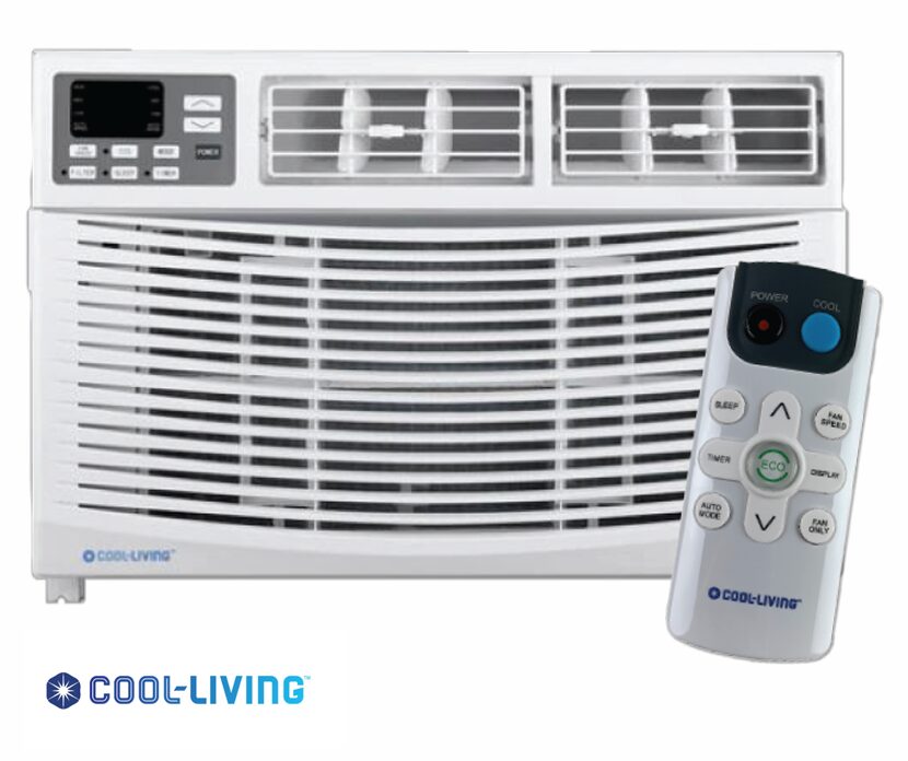 10,000 BTU Window AC, Up to 450 SQFT Coverage, Programmable, Remote Included - SKU# 808444