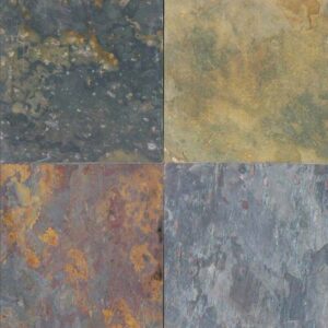 Multi Classic Slate Tile 12" X 12" 10PCS