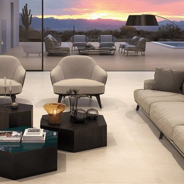 Living Crema Porcelain Tile 12" X 24" 8PCS