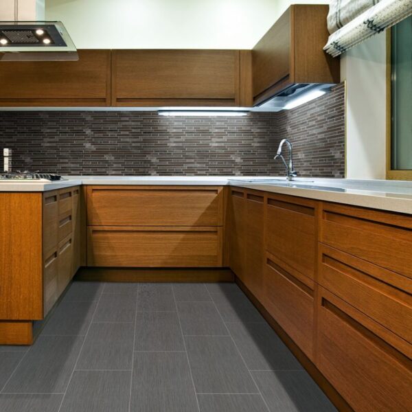 Graphite Focus Porcelain Tile 12" X 24" lifestyle 3