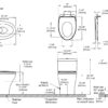Toto Aquida Dual Flush 1 Piece Elongated Toilet w/Seat