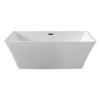 Freestanding Rectangular 67" Acrylic Bathtub