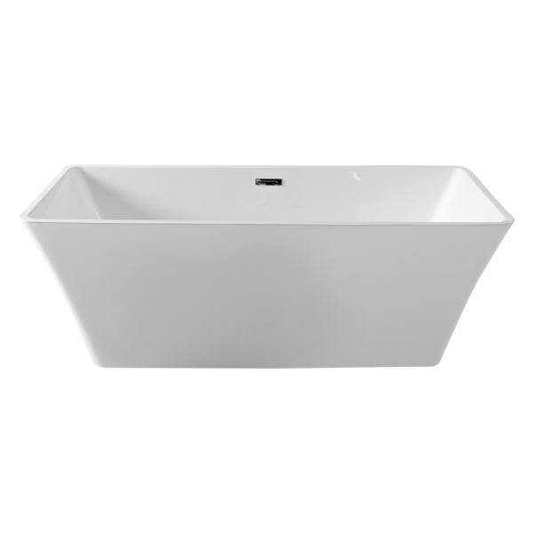 Freestanding Rectangular 67" Acrylic Bathtub