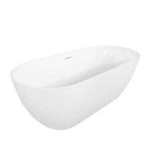 66" ACRYLIC FREESTANDING TUB NARROW EDGE OVAL