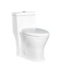 ONE PIECE TOILET SKIRTED DUAL FLUSH ROUND