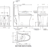 Winfield One Piece Skirted Dual Flush Toilet