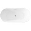 66" ACRYLIC FREESTANDING TUB NARROW EDGE OVAL