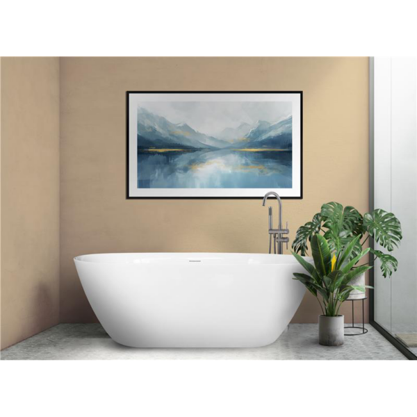 66" ACRYLIC FREESTANDING TUB NARROW EDGE OVAL