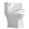MODERN FARMHOUSE SKIRTED TOILET ELONGATED