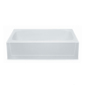 Bathtub White 60" RH Fiberglass