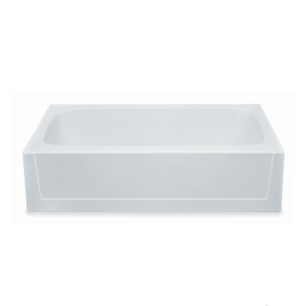 Bathtub White 60" RH Fiberglass