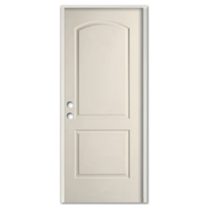 Fire-Rated 2-Panel Arch Caiman Primed & Prehung Door