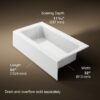 Kohler Bellwether RH dimensions