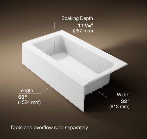 Kohler Bellwether RH dimensions