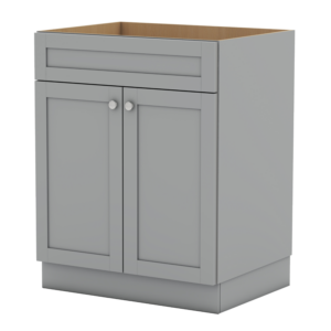 Shaker Gray 24 in. x 21 in. Vanity Cabinet Without Top