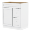 Tuscany white shaker cabinet, door and drawer pulls not included.