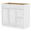 Tuscany white shaker cabinet, door and drawer pulls not included.