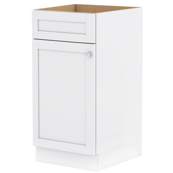 Tuscany white shaker cabinet, door and drawer pulls not included.