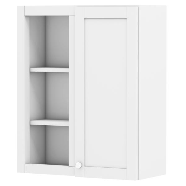 Tuscany white shaker cabinet, door and drawer pulls not included.