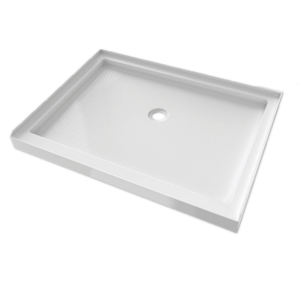 30" X 60" X 2 3/4" CENTER DRAIN SHOWER BASE WHT