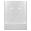 Tub/Shower 60"Smooth Wall Remodel LH White