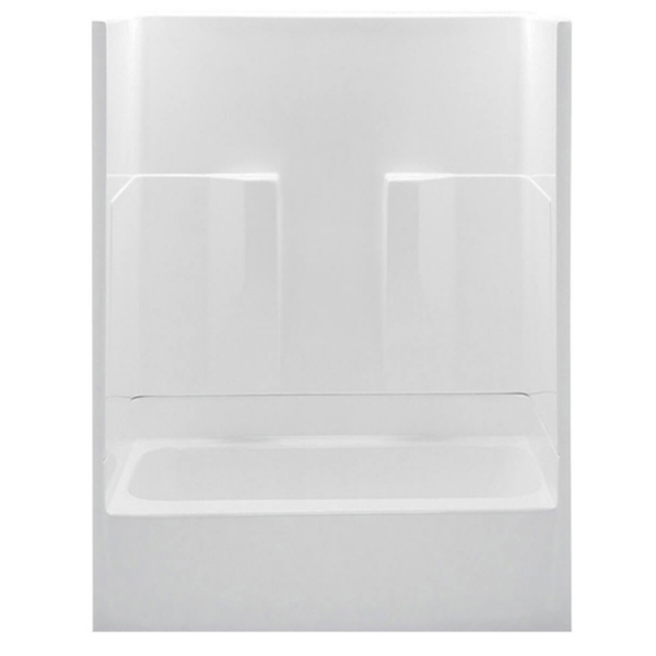 Tub/Shower 60"Smooth Wall Remodel LH White