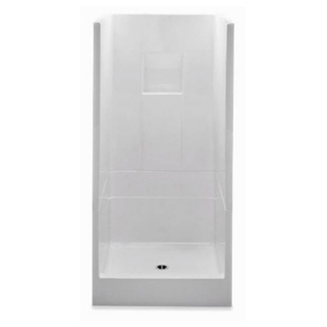 Shower 32" Remodel White Smooth Wall