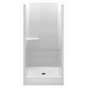 Shower 36" Remodel White Smooth Wall