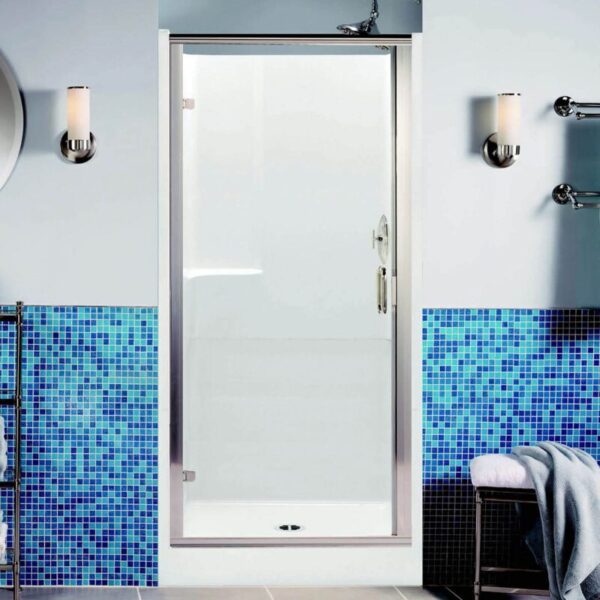 Shower 36" Remodel White Smooth Wall