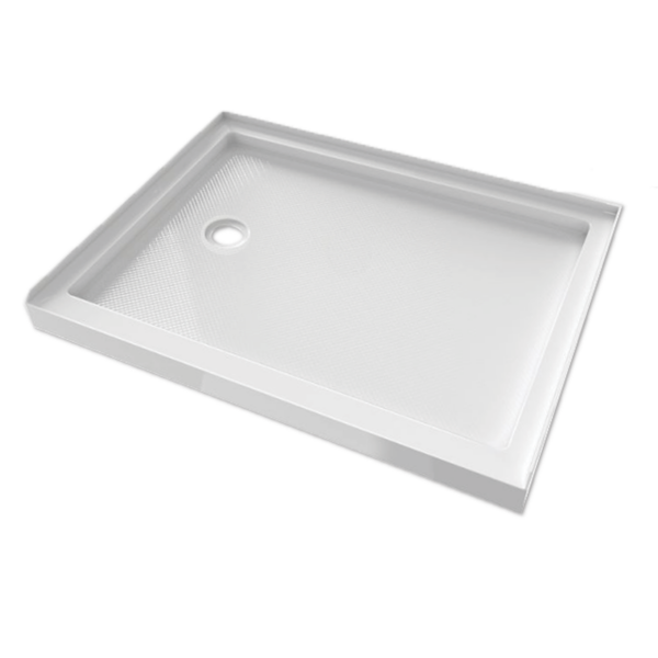 30" X 60" X 2 3/4" LEFT DRAIN SHOWER BASE WHT