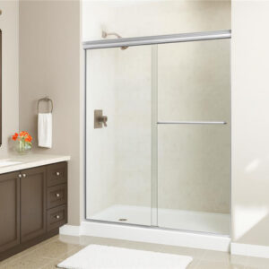 2500 Series Chrome Frameless Clear Glass Shower Door