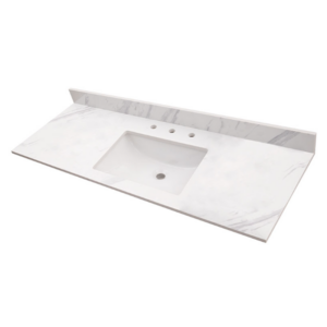 Calacatta Lumas 61" x 22" Vanity Top with Sink