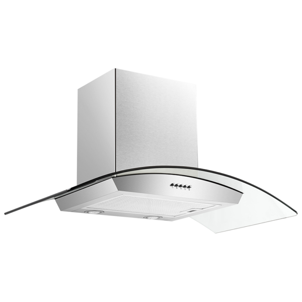 36" Stainless Steel Arched Glass Wall Mount Range Hood