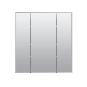 Zenna Home Tri-View Beveled 24 in. x 26 in. Surface Mount Medicine Cabinet