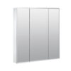 Zenna Home Tri-View Beveled 24 in. x 26 in. Surface Mount Medicine Cabinet