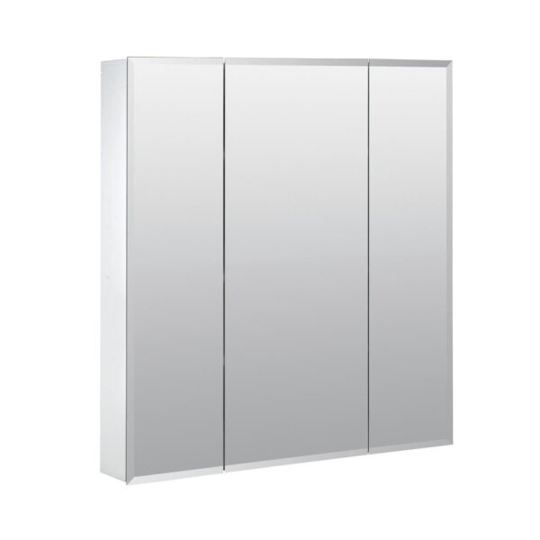 Zenna Home Tri-View Beveled 24 in. x 26 in. Surface Mount Medicine Cabinet