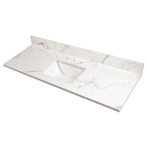 CALACATTA NOWY ENG MARBLE 61X22 SQ BOWL