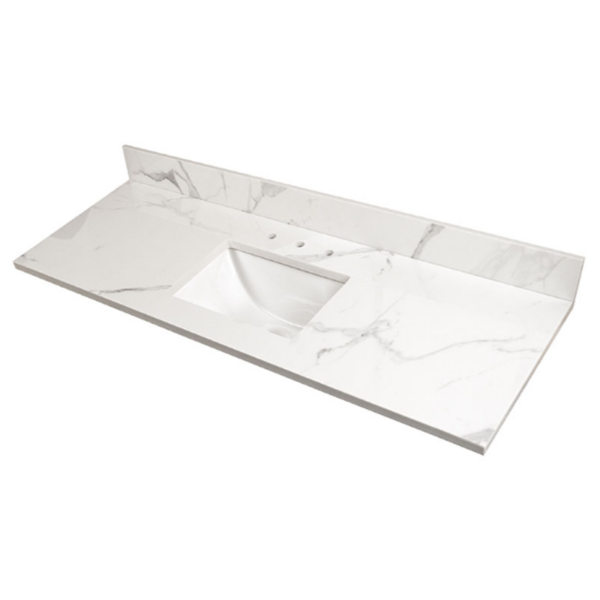 CALACATTA NOWY ENG MARBLE 61X22 SQ BOWL