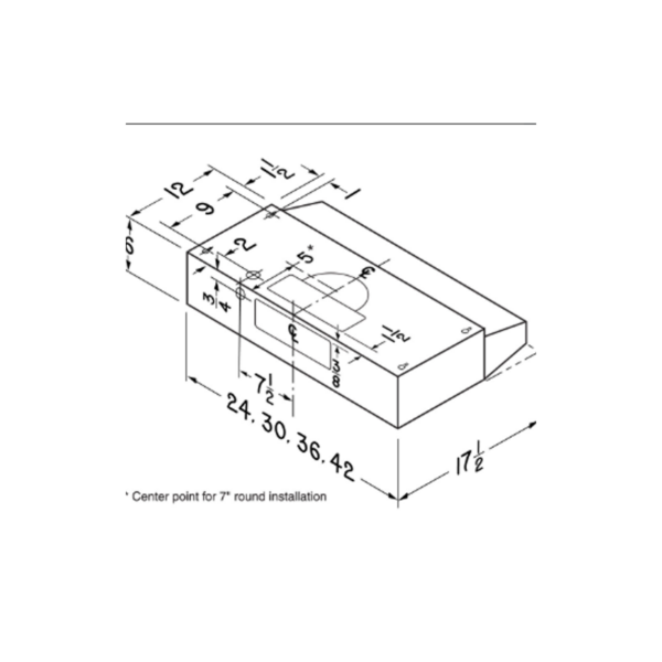30" Convertible 230 Max Blower CFM White on White Range Hood