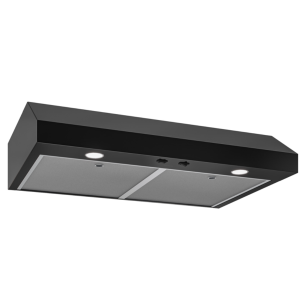36" Glacier 350 MAX Blower CFM 1.5 Sones Black Range Hood